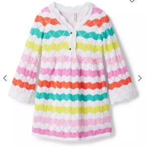 Janie and Jack wavy striped crotchet dress